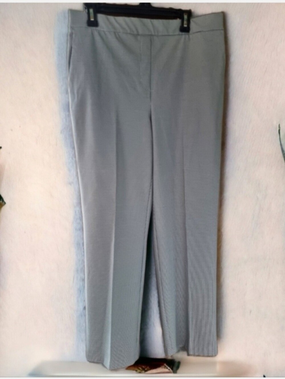Rachel Zoe Black & White Houndstooth High Waist Slip-On Straight-Leg Trousers